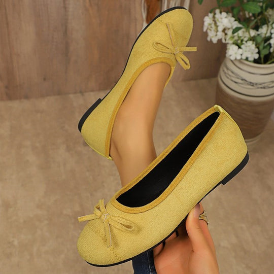 Damen Ballerinas mit zartem Schleifen-Design EB