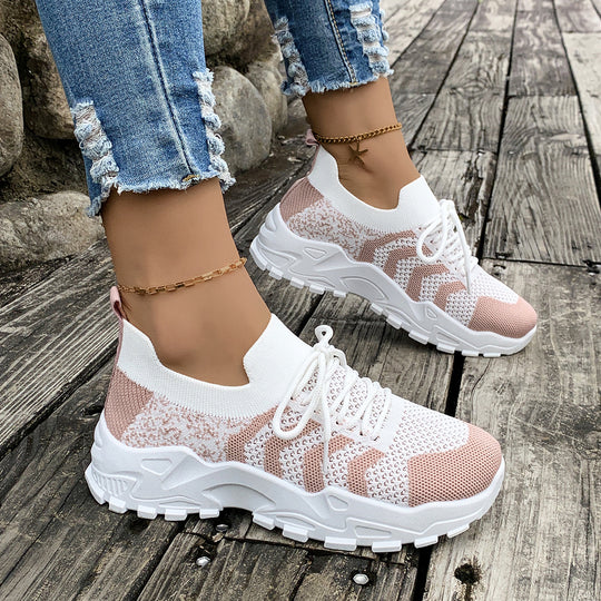 Damen atmungsaktive Lauf-Sneaker mit flexibler Sohle EB