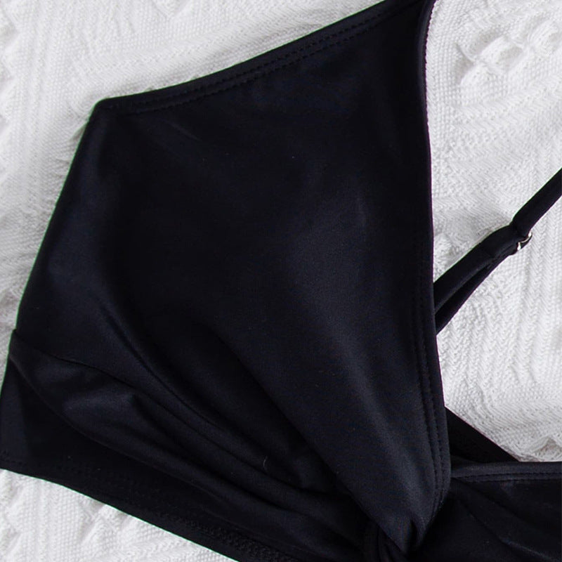 Damen Bikini-Oberteil mit Wickeldesign und verstellbaren Trägern EB