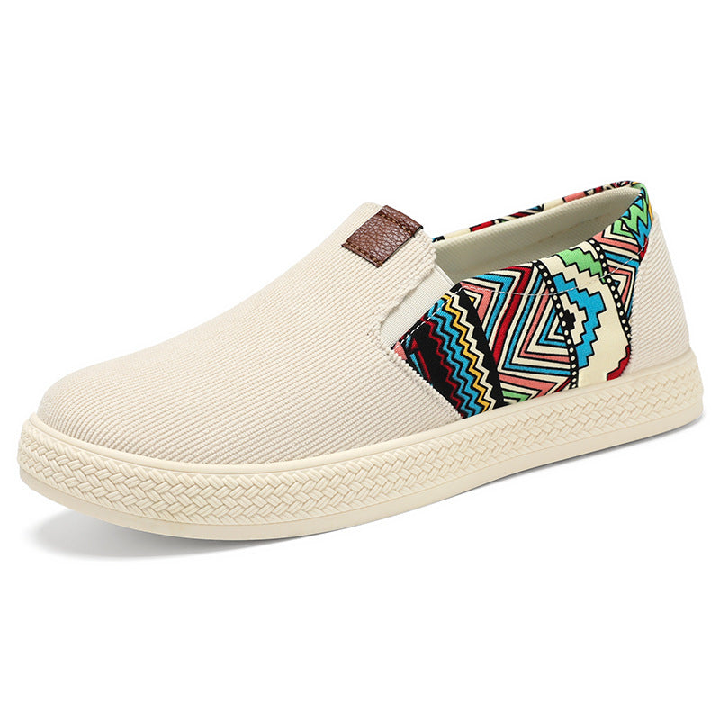 Damen Modische Slip-On Freizeitschuhe mit elastischem Design EB