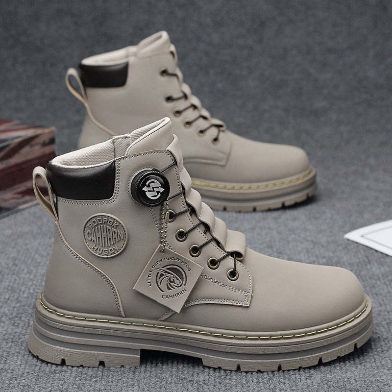 Herren robuste Schnürboots mit rutschfester Sohle und wasserabweisendem Obermaterial EB