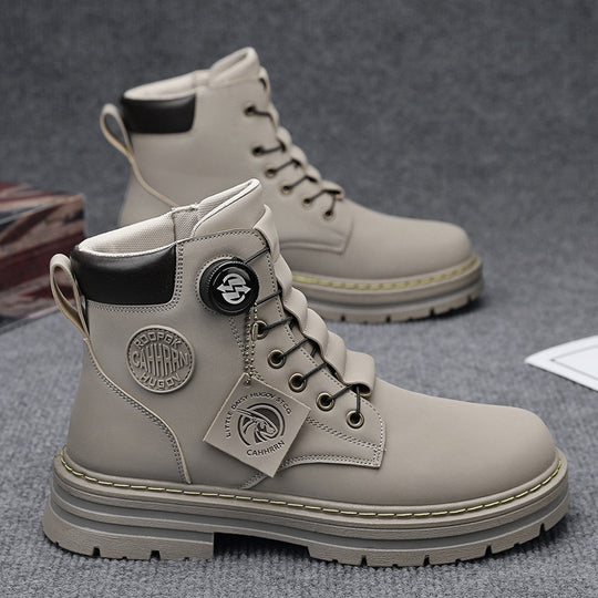 Herren robuste Schnürboots mit rutschfester Sohle und wasserabweisendem Obermaterial EB