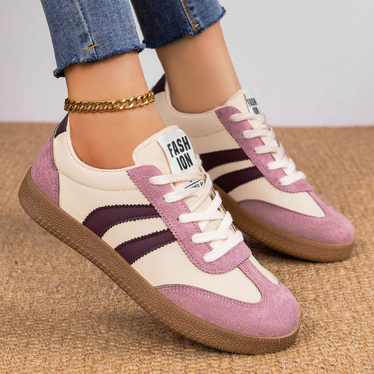 Damen Modische Sneakers mit eleganter Sohle und atmungsaktiver Oberfläche EB