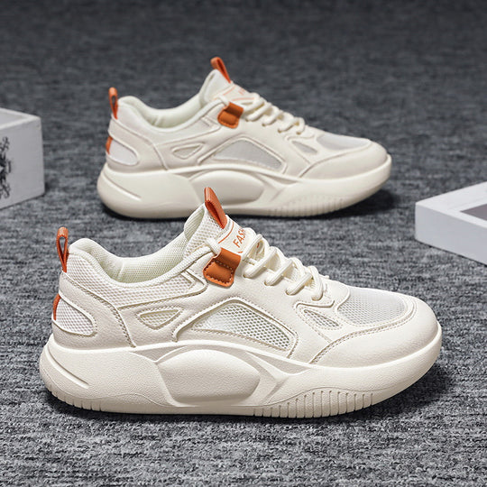 Damen sportive Plateausneaker mit luftdurchlässigem Netzgewebe und dämpfender ergonomischer Sohle EB