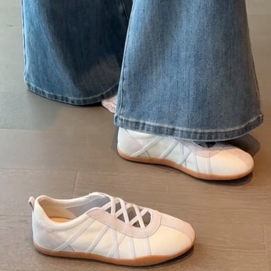 Damen Freizeitschuhe mit atmungsaktivem Netzmaterial und flexiblem Design EB