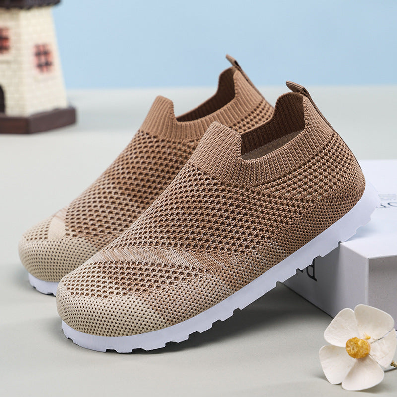 Damen Atmungsaktive Slip-On Sneakers mit flexiblem Obermaterial EB