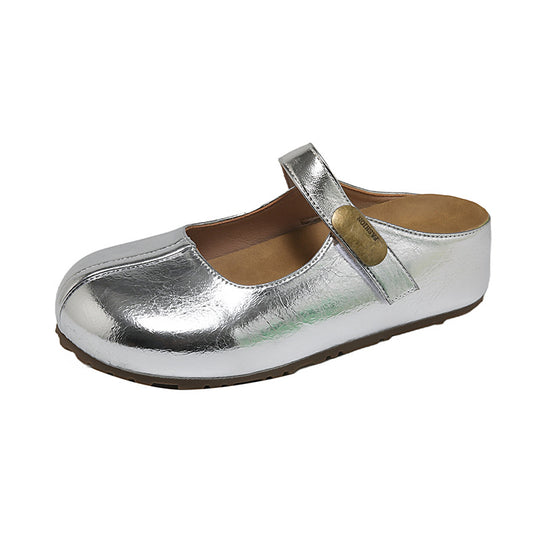 Damen modische Clogs mit elegantem Riemen und komfortabler Sohle EB