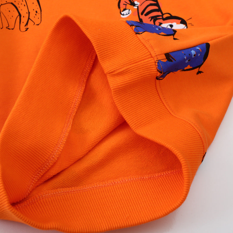 Kinder Sweatshirt mit buntem Tiermotiv EB