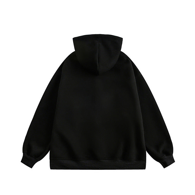 Damen lässige Kapuzenjacke mit Reißverschluss und Taschen EB