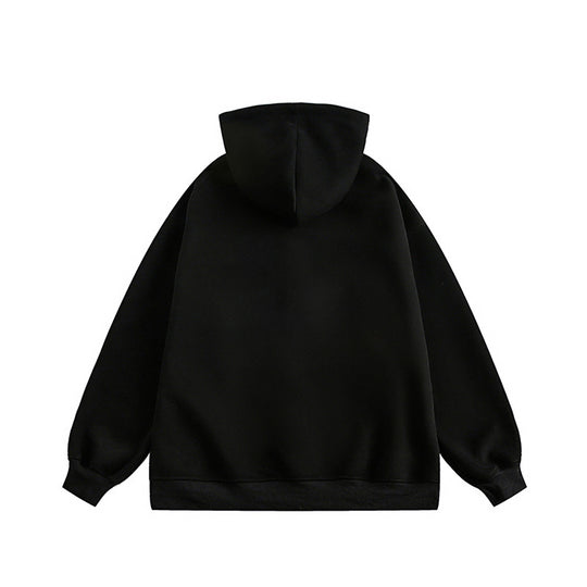 Damen lässige Kapuzenjacke mit Reißverschluss und Taschen EB