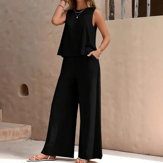 Damen Komfortables und elegantes Loungeset mit weitem Schnitt EB