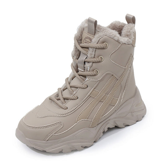 Damen Plüschgefütterte Winter Sneakers EB