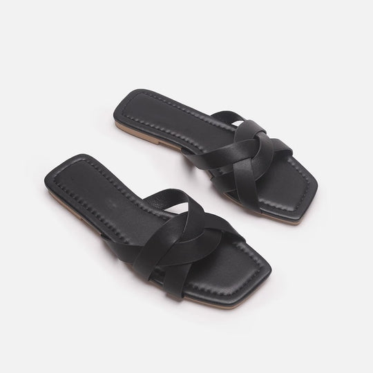 Damen elegante Riemensandalen mit geflochtenem Design EB