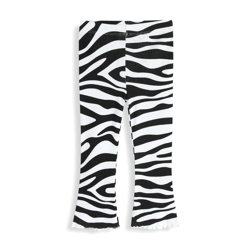 Mädchen Schlagleggings mit aufregendem Zebra-Muster EB