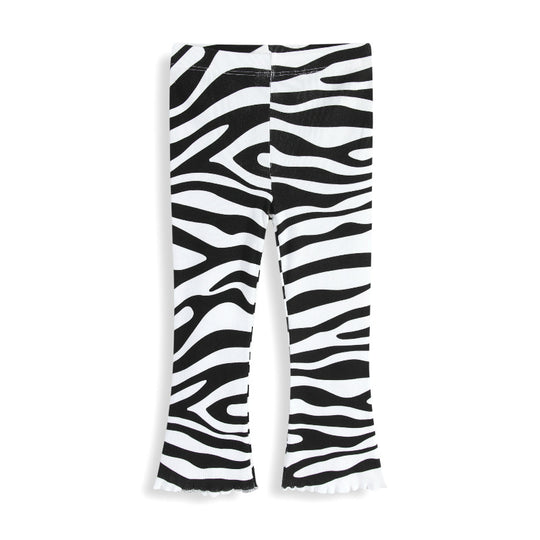 Mädchen Schlagleggings mit aufregendem Zebra-Muster EB