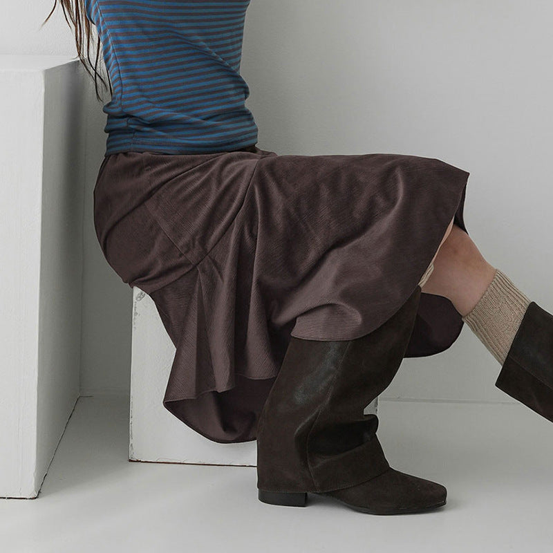 Damen Eleganter ausgestellter Rock mit raffinierter Silhouette EB