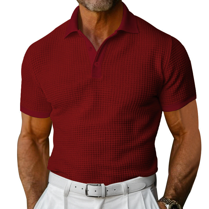 Herren Poloshirt mit strukturierter Oberfläche und atmungsaktiven Eigenschaften EB