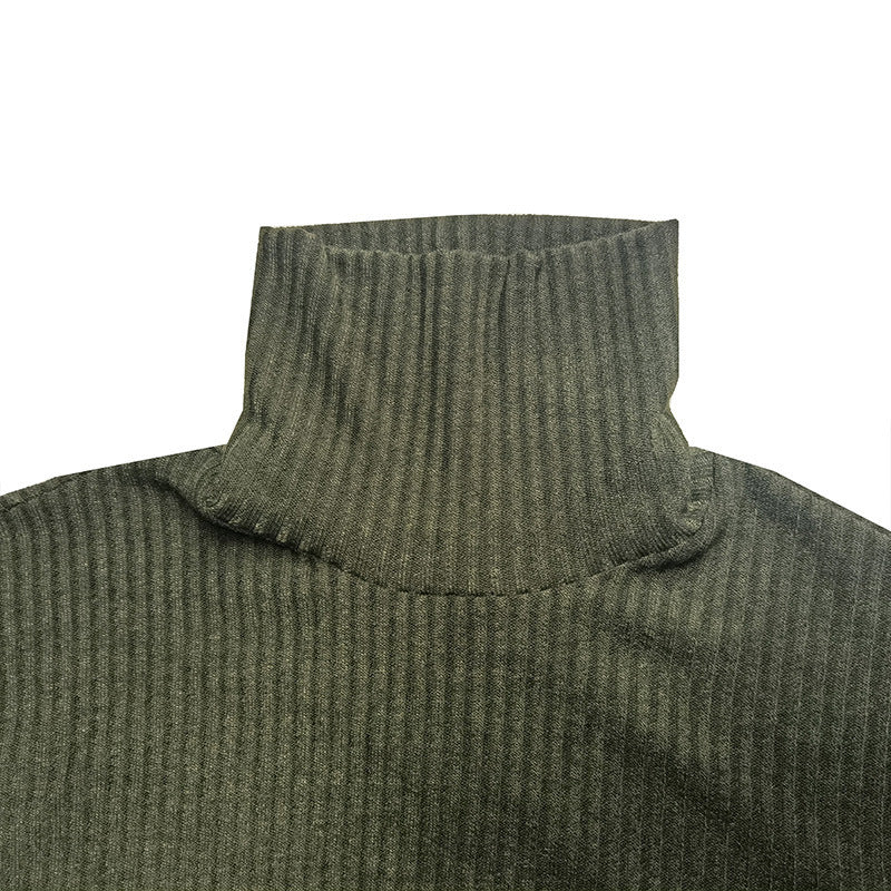 Herren feiner Rollkragenpullover aus strukturiertem Strick EB