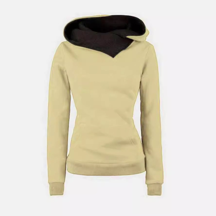 Damen Kapuzenpullover mit asymmetrischem Schnitt EB