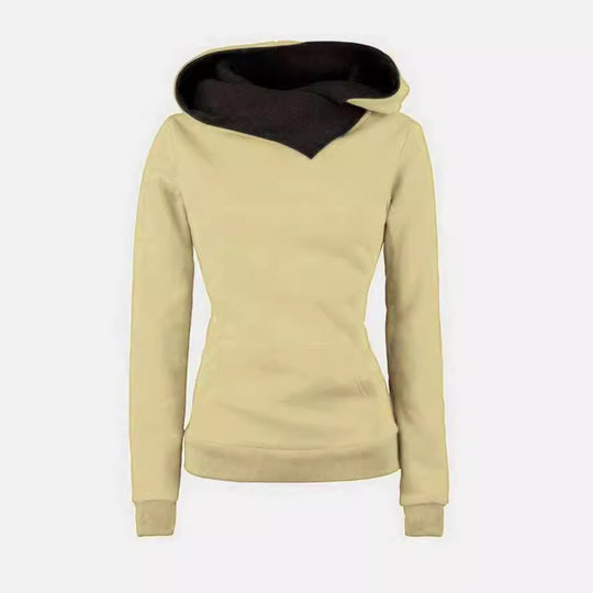Damen Kapuzenpullover mit asymmetrischem Schnitt EB