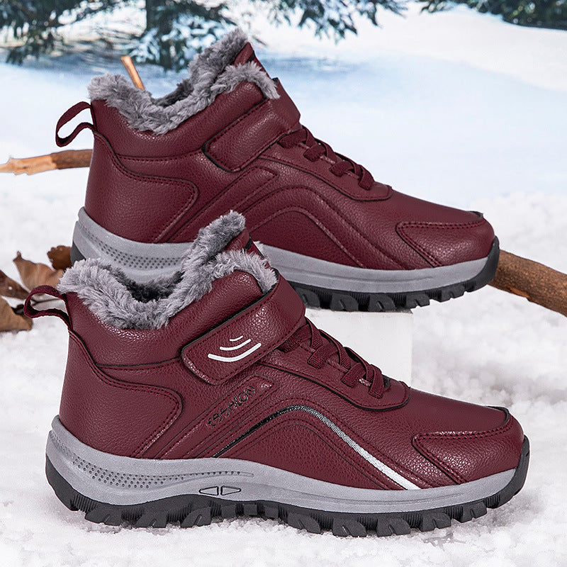 Damen warme Winterboots mit isolierender Fütterung und rutschfester Sohle EB