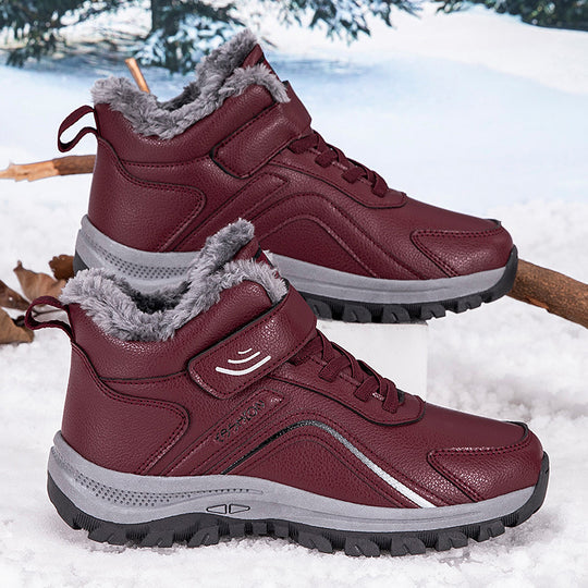 Damen warme Winterboots mit isolierender Fütterung und rutschfester Sohle EB