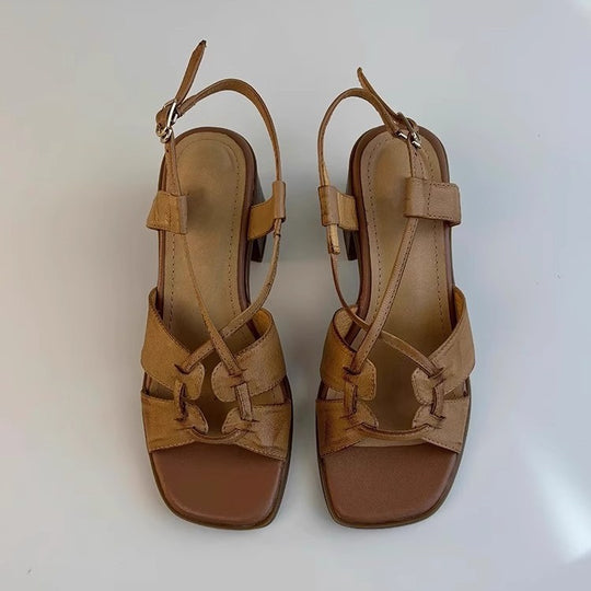 Damen Blockabsatz Sandalen EB