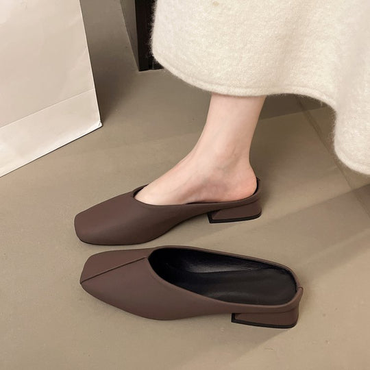 Damen elegante Mules mit modernem spitz zulaufendem Design EB