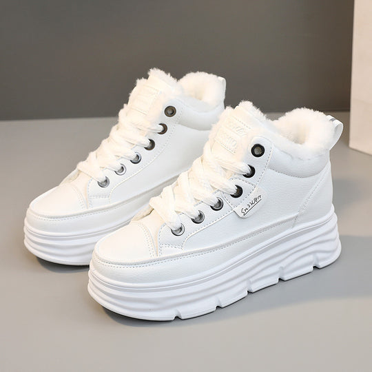 Damen High-Top Sneakers mit warmem Innenfutter und rutschfester Sohle EB
