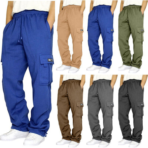Herren Cargo-Jogginghose mit elastischem Bund und multifunktionalen Taschen EB