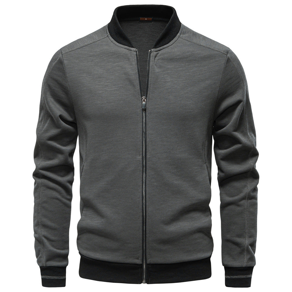 Herren Sportjacke mit modischem Stehkragen und elastischem Bund EB