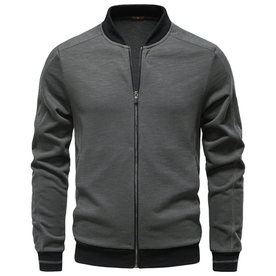 Herren Sportjacke mit modischem Stehkragen und elastischem Bund EB