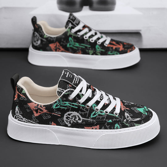 Damen Modische Sneaker mit einzigartigem Druckdesign EB