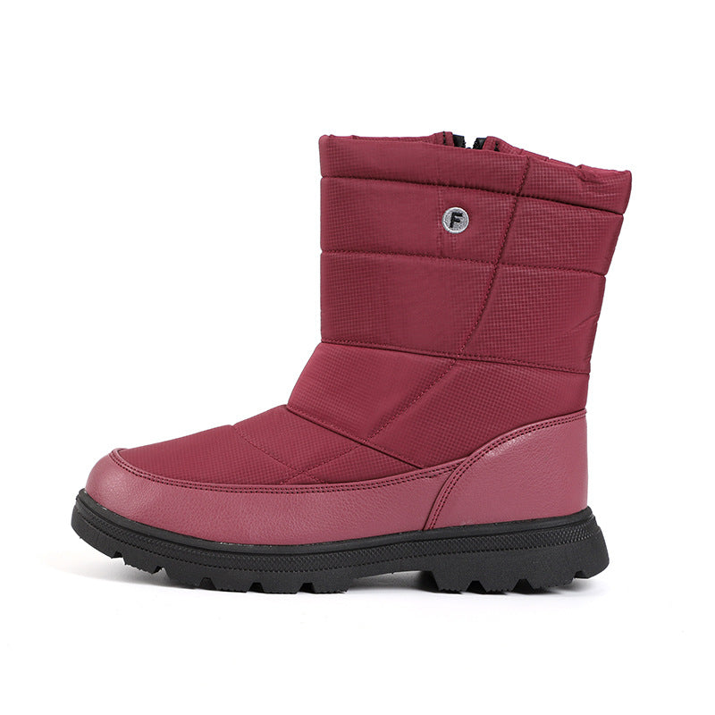 Damen isolierte Winterstiefel mit rutschfester Sohle und praktischem Schnellverschluss EB