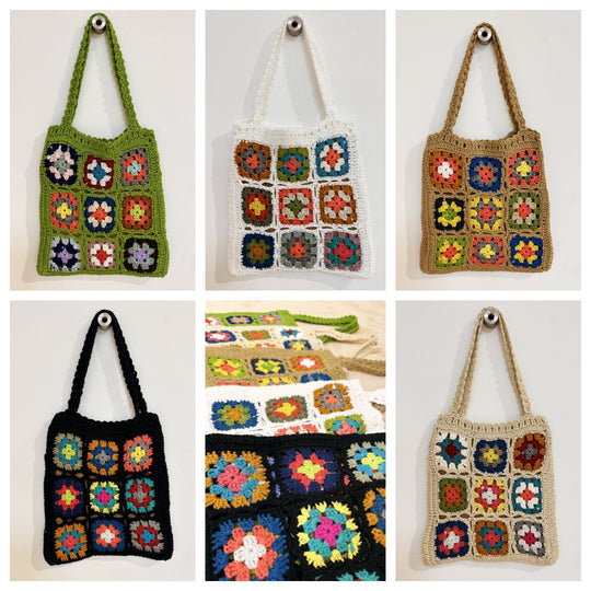 Damen Handgefertigte Häkel-Tasche EB