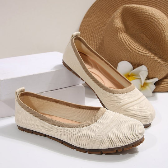 Damen Atmungsaktive und modische Slip-On Ballerinas EB