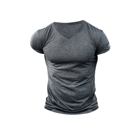 Herren V-Ausschnitt T-Shirt aus weichem Baumwollmix EB