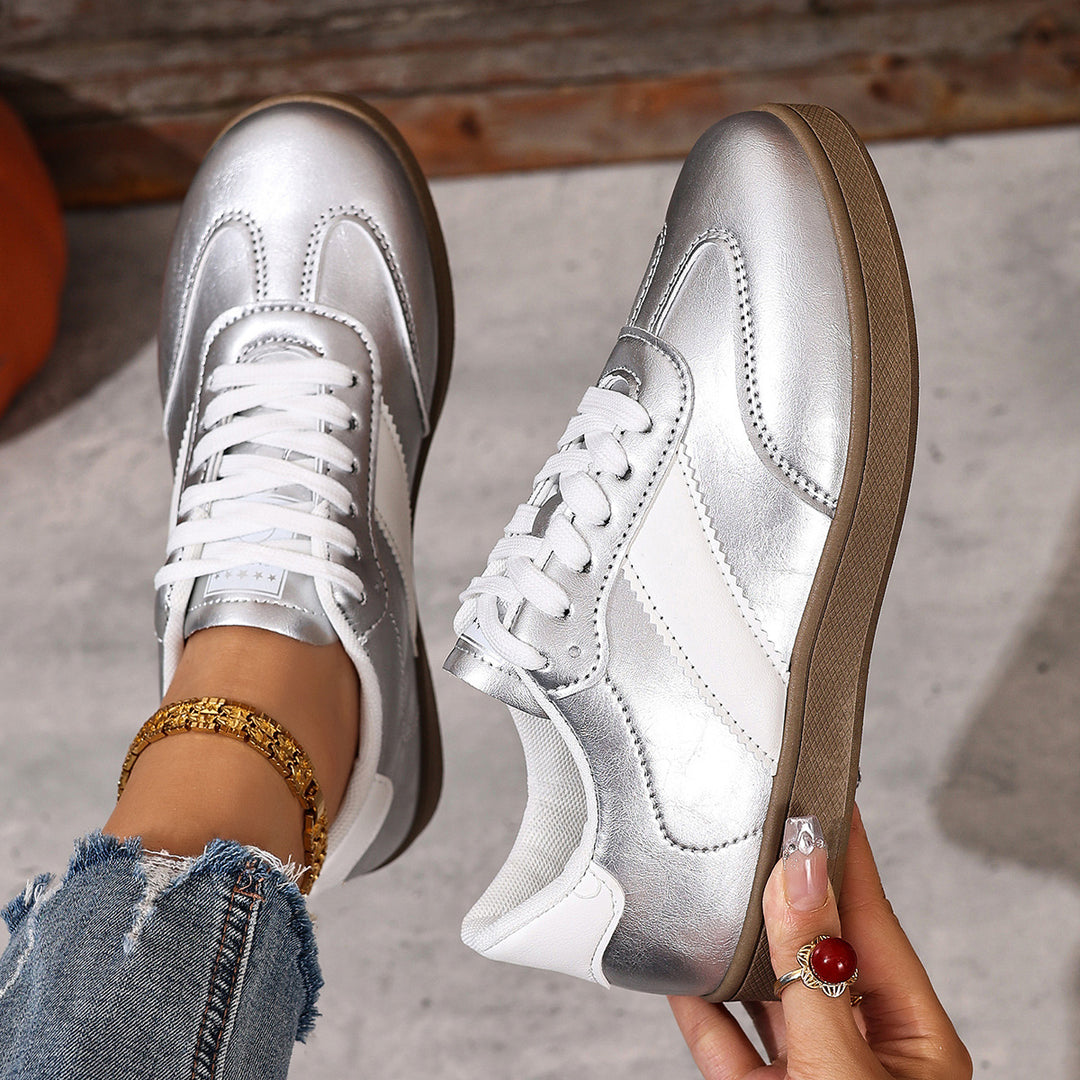 Damen Sportliche Sneaker im Retro-Design EB