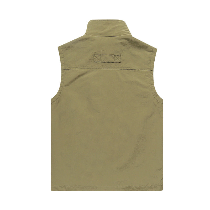 Herren Leichte Multifunktions-Softshellweste mit atmungsaktivem Mesh-Innenfutter und Reißverschlusstaschen EB