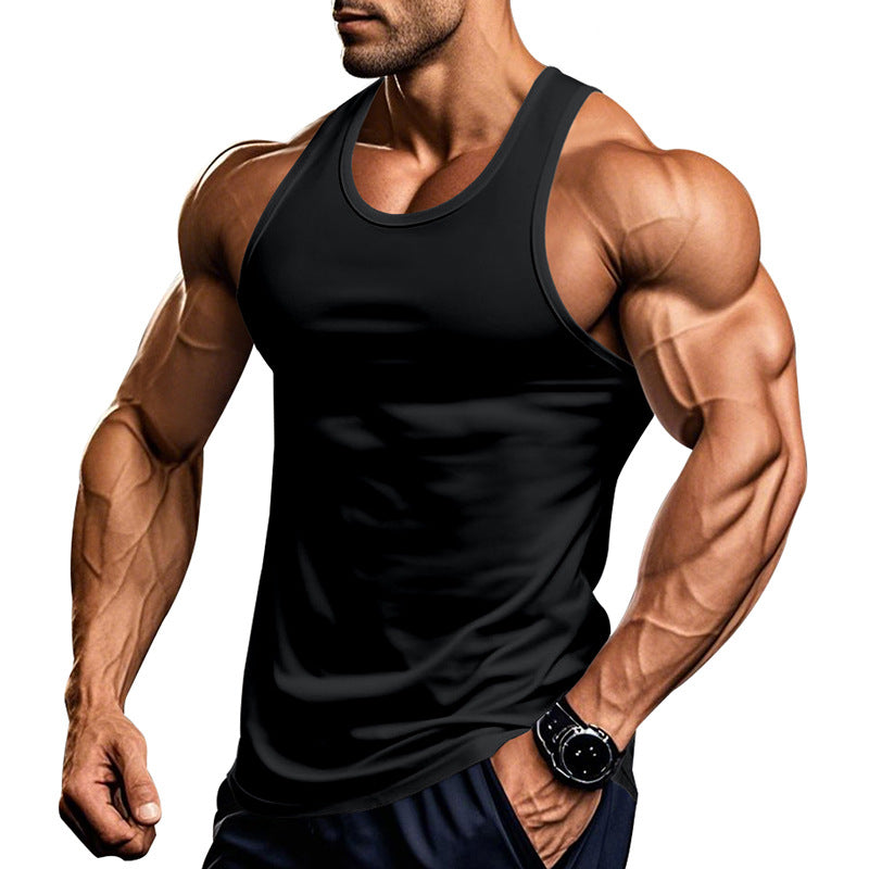 Herren atmungsaktives Fitness Tanktop mit Racerback-Schnitt EB