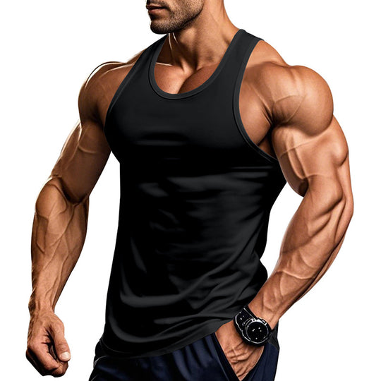Herren atmungsaktives Fitness Tanktop mit Racerback-Schnitt EB
