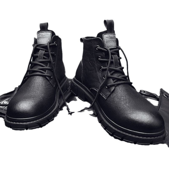 Damen Robuste und modische Lederboots EB