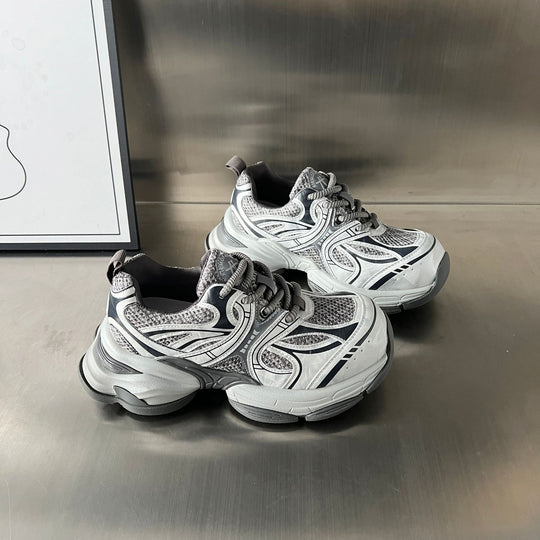 Damen Sportliche Multifunktionale Sneakers mit atmungsaktiven Mesh-Einsätzen und stoßdämpfender Sohle EB