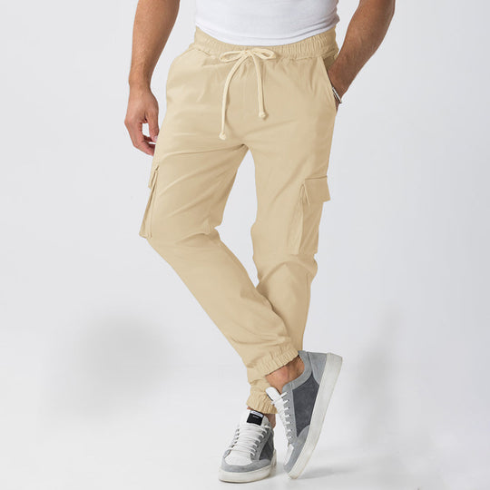 Herren Cargo-Hose mit elastischem Bund und praktischen Seitentaschen EB