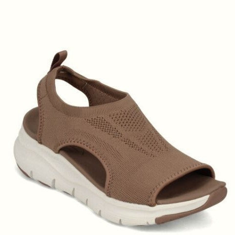 Damen Sportliche Sandalen mit atmungsaktivem Obermaterial und bequemer Plattform EB