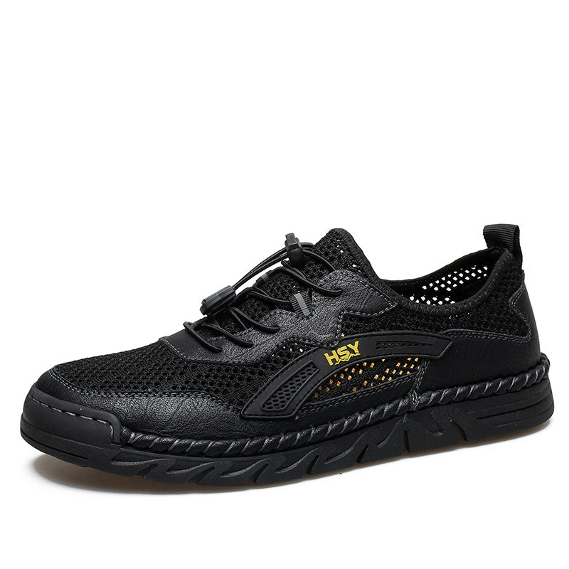 Herren Atmungsaktive Sportschuhe mit elastischem Schnellschnürsystem EB