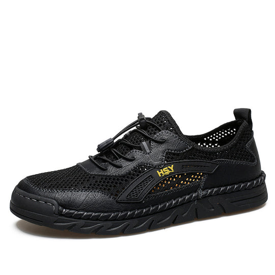 Herren Atmungsaktive Sportschuhe mit elastischem Schnellschnürsystem EB
