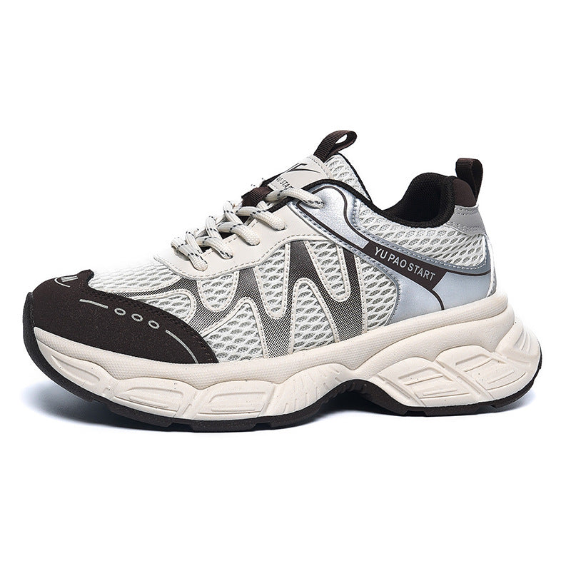 Damen Sportliche Sneakers mit atmungsaktiver Mesh-Oberfläche und rutschfester Sohle EB 1771155244