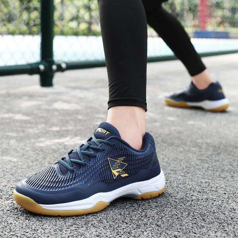 Damen Sportliche Badmintonschuhe mit rutschfester Sohle und atmungsaktiven Mesh-Einsätzen EB