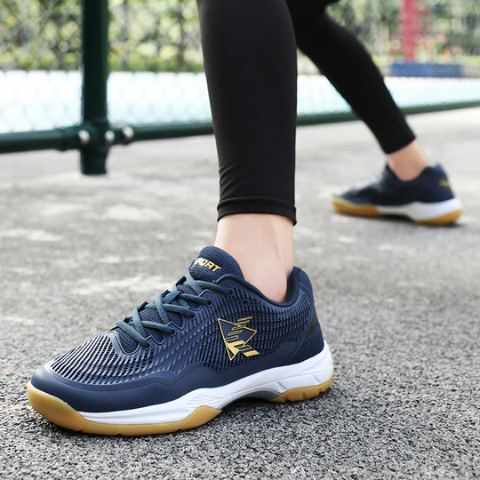 Damen Sportliche Badmintonschuhe mit rutschfester Sohle und atmungsaktiven Mesh-Einsätzen EB